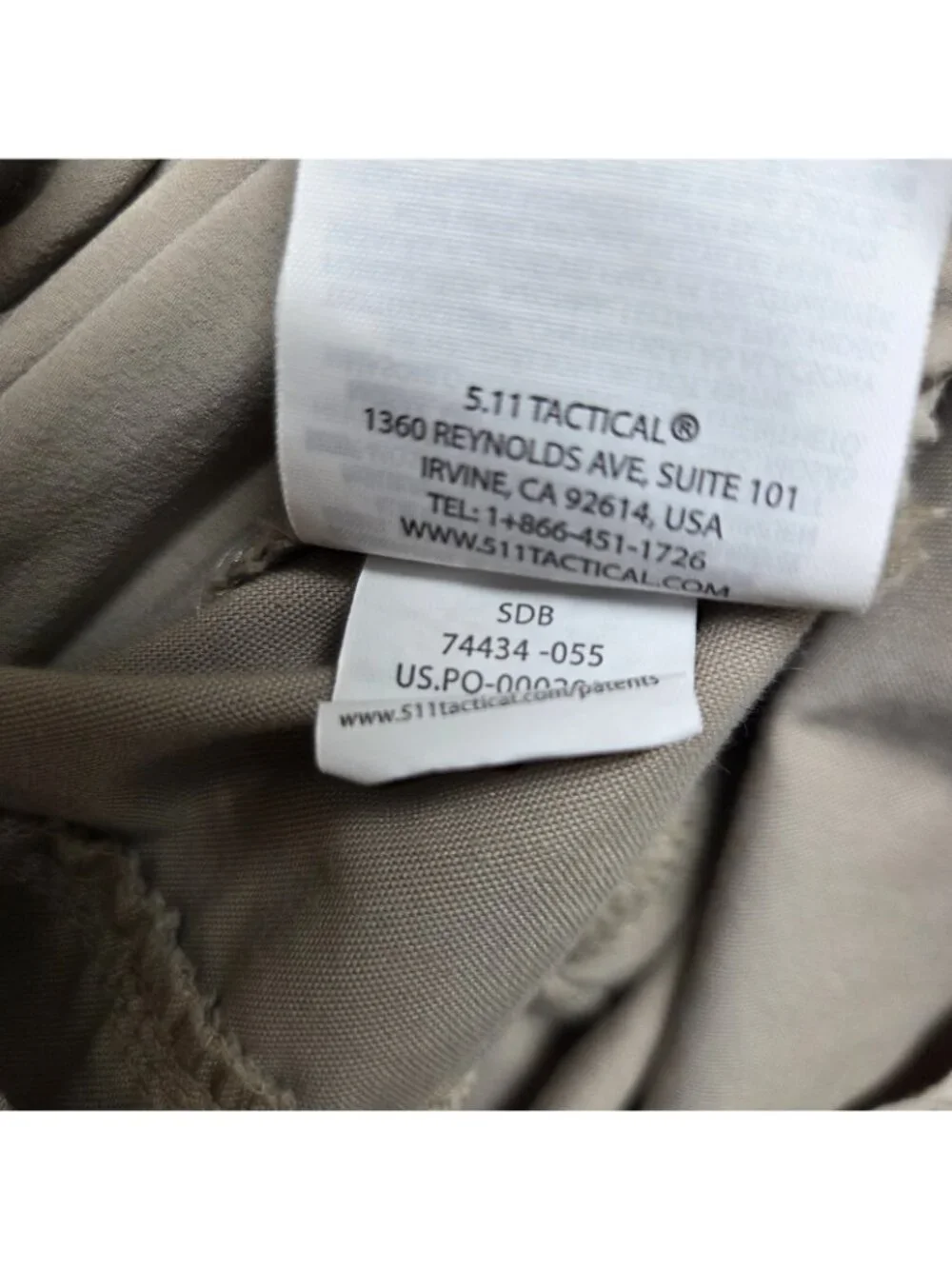 5.11 Tactical Apex Pants Mens 40x34 Khaki Tan Cargo Stretch Performance 74434